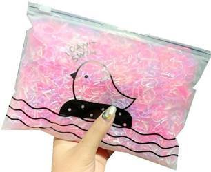 Gumki do Włosów Silikonowe w Prążki 1000 szt