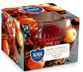 Aura Candles Scented Apple Cinnamon Świeczka 80g