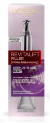 L'Oreal Revitalift Filler + Kwas Hialuronowy Krem Pod Oczy 15 ml