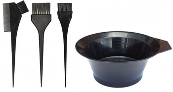 Ponik's Professional Zestaw Do Koloryzacji Miseczka + 3 Pędzelki