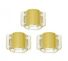 Linziclip Mini Matt Yellow / Klamerki Żółte Matowe 3 szt.