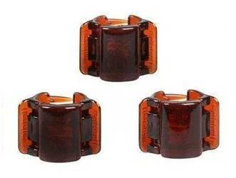 Linziclip Mini Tort / Klamerki Ciemno-Brązowe 3 szt.