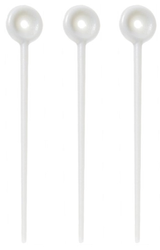 Ponik's Szpilki Do Wałków Plastikowe 77 mm Białe - CS023