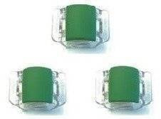 Linziclip Mini Matt Green Klamerki Matowe Zielone 3 szt.