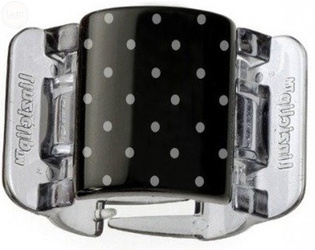 LINZI CLIP Midi Klam Black With White Dots (4199)