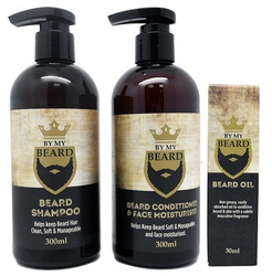 By My Beard Zestaw Szampon 300 ml Odżywka 300 ml Olejek 30 ml