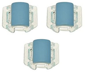 Linziclip Mini Matt Blue / Klamerki Niebieskie Matowe 3 szt.