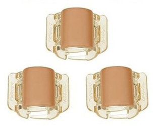 Linziclip Mini Matt Peach / Klamerki Matowe Brzoskwiniowe 3 sztuki