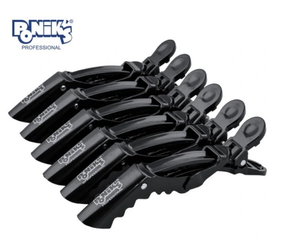 Poniks Klipsy BKL014 Krokodylki Czarne